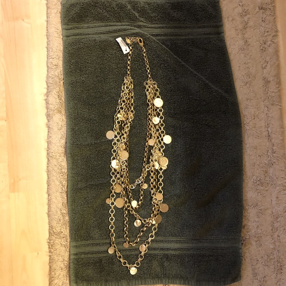 Chicos Multi strand necklace w/earrings NWT